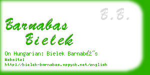 barnabas bielek business card